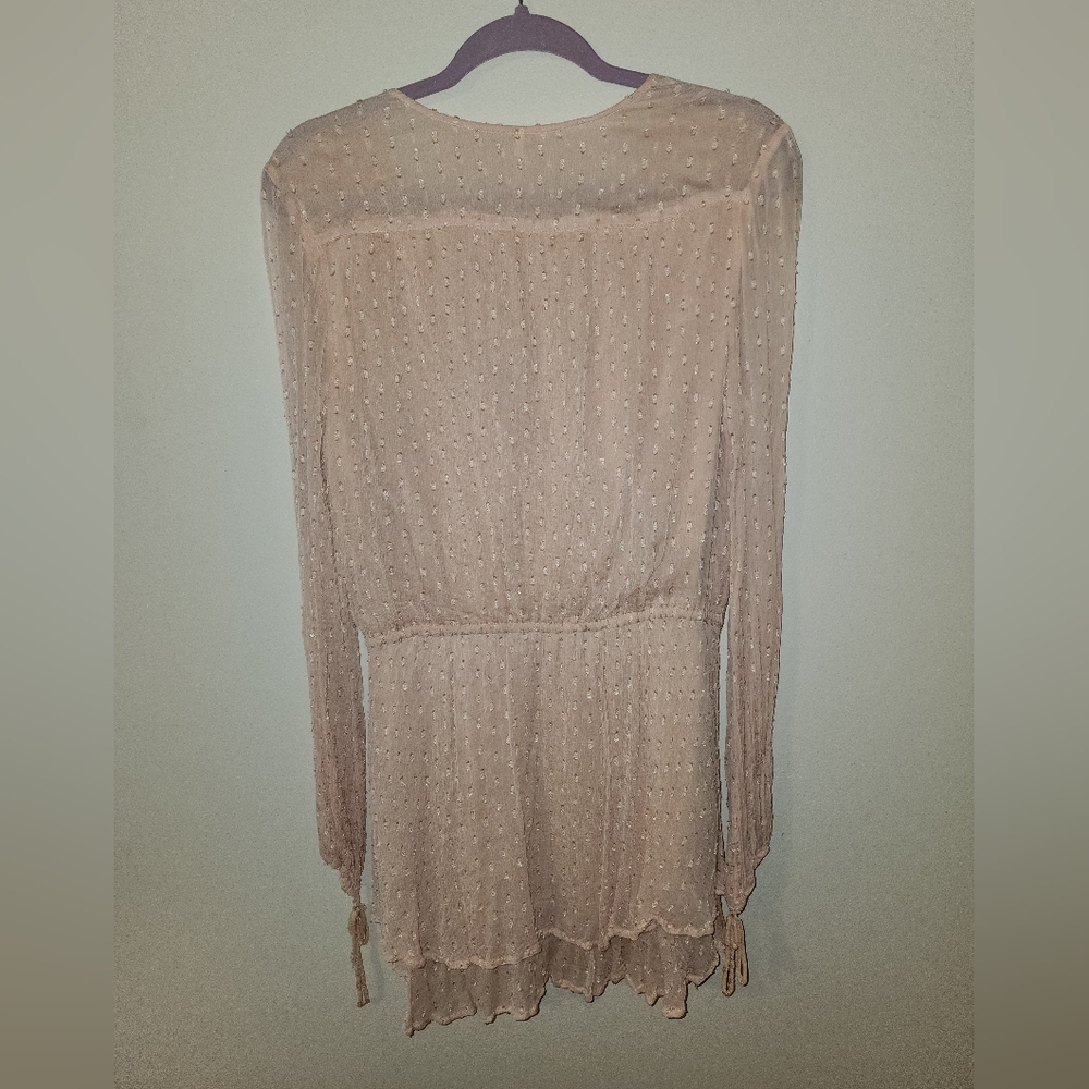 Free People Light Pink Textured Blouse - Picture 3 of 7